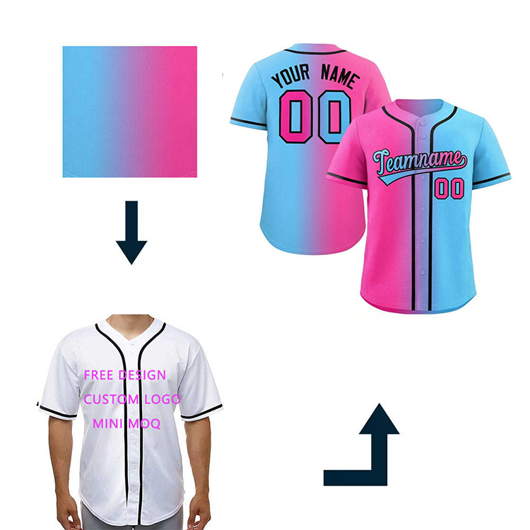 Professional Sublimation on baseball jerseys.