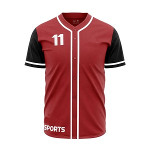 Benutzerdefinierte sublimierte Teamname Logo Nummer Druck Sport benutzerdefinierte Baseball-Trikot-Uniform