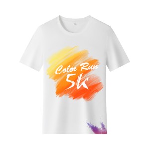 5k Fun Themes color run Polyester Custom Running Tshirt