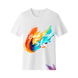 5k Fun Themes color run Polyester Custom Running Tshirt