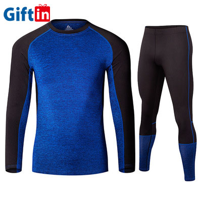 OEM Customized Custom Logo Shirts - Mens Long Sleeve Athletic Compression Fashion Fitness Men Sport Suit Shirt Sports Wear Set Mens Sport Set – Gift