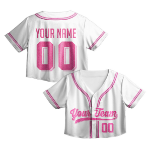 Camiseta personalizada para mujer con tops cortos y ropa de equipo