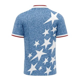 Camisetas de fútbol con cuello en v, camiseta de fútbol personalizada de alta calidad