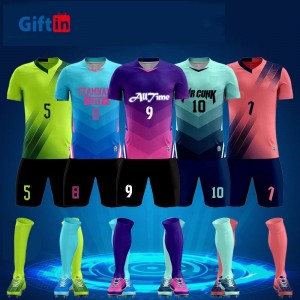 Logotipo de camisa de futebol bordado personalizado, roupas esportivas de equipe