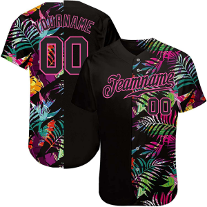 Maillot de baseball personnalisé OEM, vêtements d'équipe de Style hawaïen par sublimation