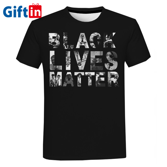 Hot sale Design Your Own Hoodie - GiftIn 100% Cotton Unisex Custom Logo Printing Black Lives Matter Blm T Shirts Blm Shirt Tshirt  – Gift