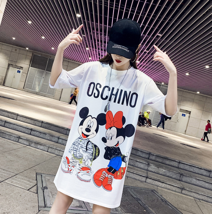 Well-designed Personalized Tshirt - Round Neckline Sublimation Print Plus Women’s Print Shirt Summer Dress – Gift