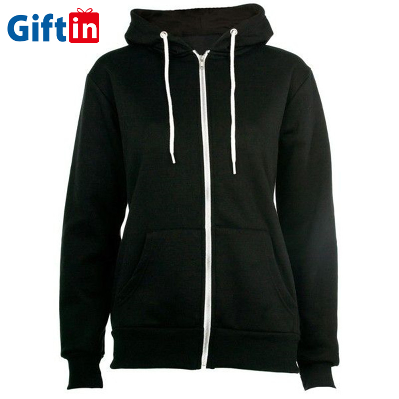 factory customized Full Dye Hoodies - wholesale winter high quality black blank sweatshirts hoodie mens – Gift