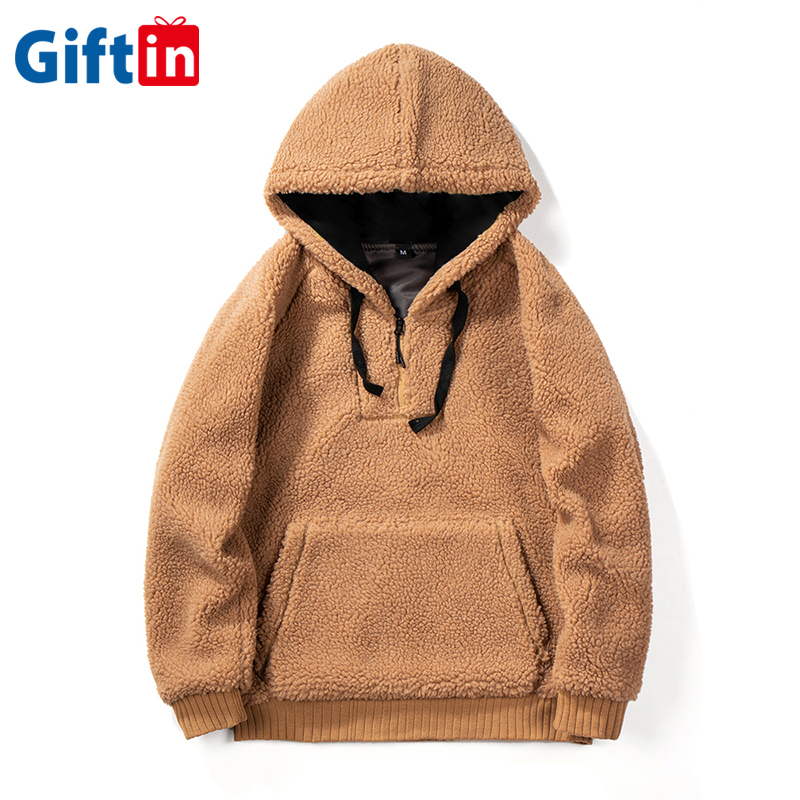 OEM Manufacturer Marathon Name On Shirt - wholesale best quality 2019 Fashionable oem Lamb velvet Heavy Fleece Blank custom cheap winter plain hoodies – Gift