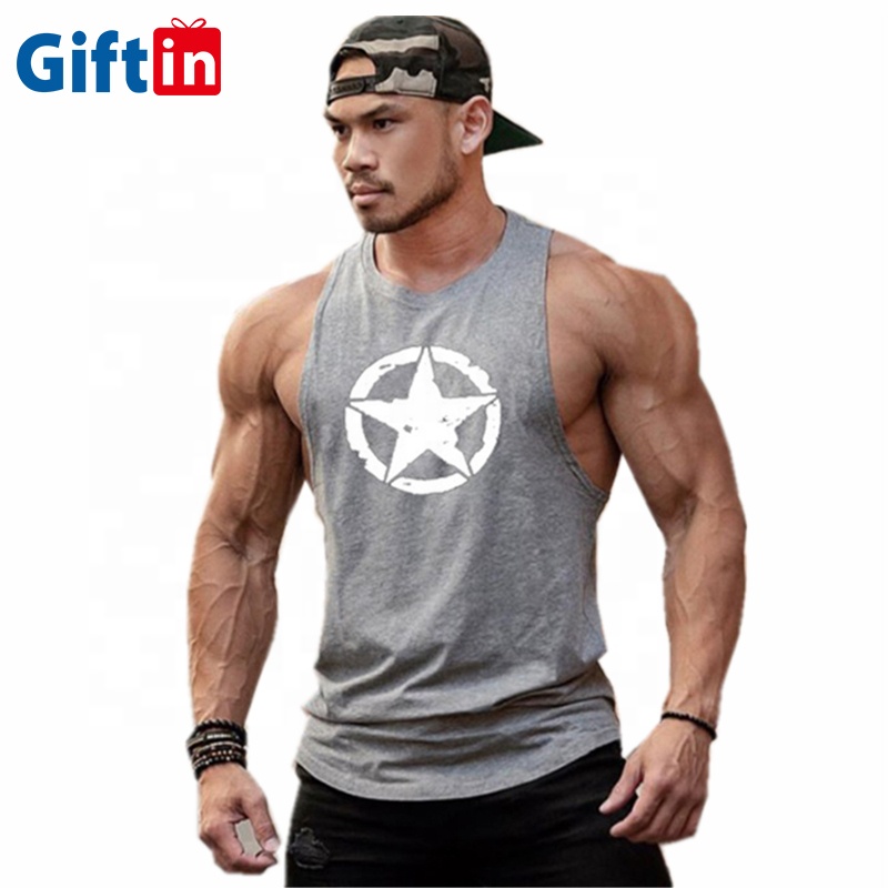 Hot sale Factory Full Color T Shirt Printing - Wholesale Gym tank top bodybuilding Vest Mens Design Your Own custom Stringer wrestling singlet – Gift