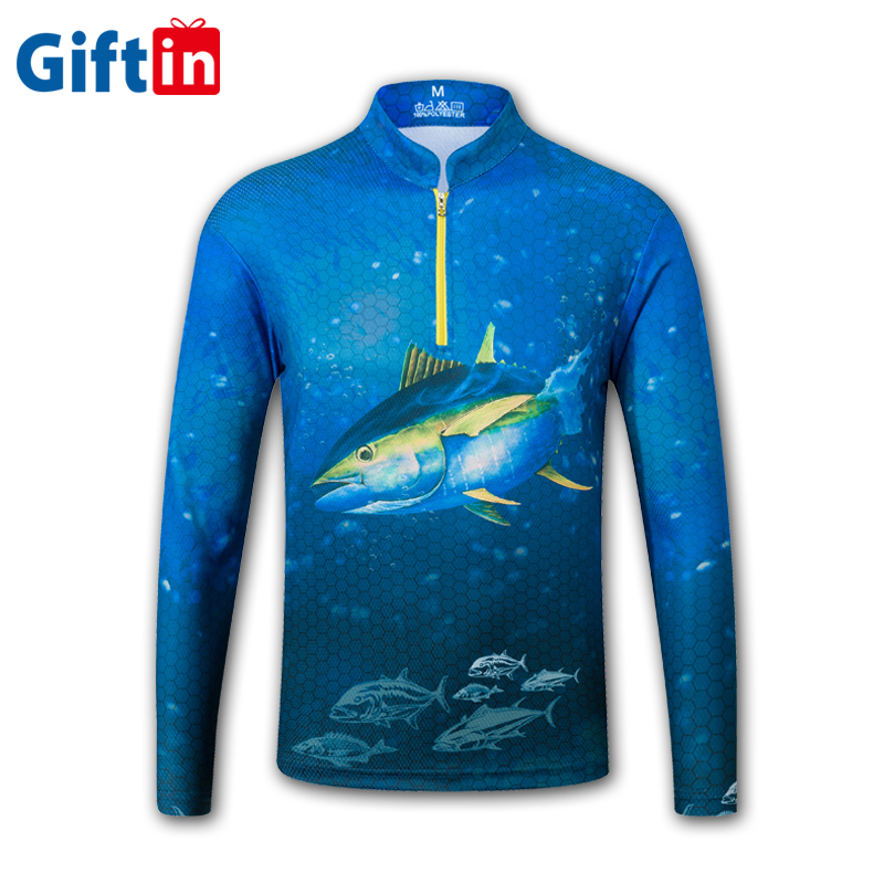 China New Product Sublimation T Shirts Wholesale - New Design Hooded Custom Long Sleeve UV Protection Quick Dry Clothing Fishing Shirt – Gift