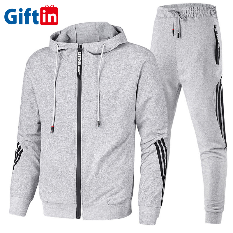 Factory source Marathon Supporter T Shirts - Custom Men Slim Fit Track Suits Tracksuit Sportswear gyms Sweatsuit set Track Suit – Gift