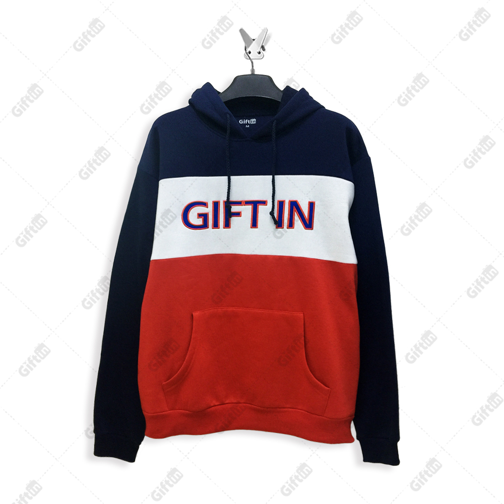 Factory For Custom Embroidered Sweaters - GiftIn custom embroidery logo fleece fashion hoodie – Gift