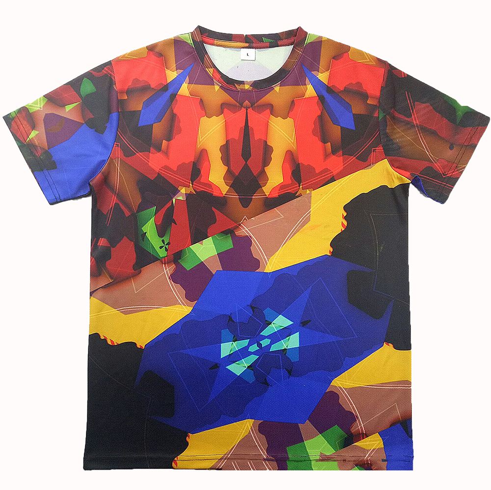 Good Quality Sublimated Running Shirts - Custom multi-color sublimation printing polyester t shirt – Gift