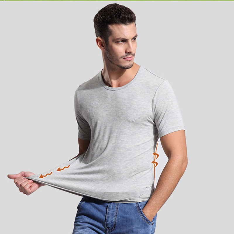 High Performance Mens Uniform Shirts - China Factory OEM O-Neck spandex Tshirts Blank T Shirts Bamboo Tshirts For Men – Gift