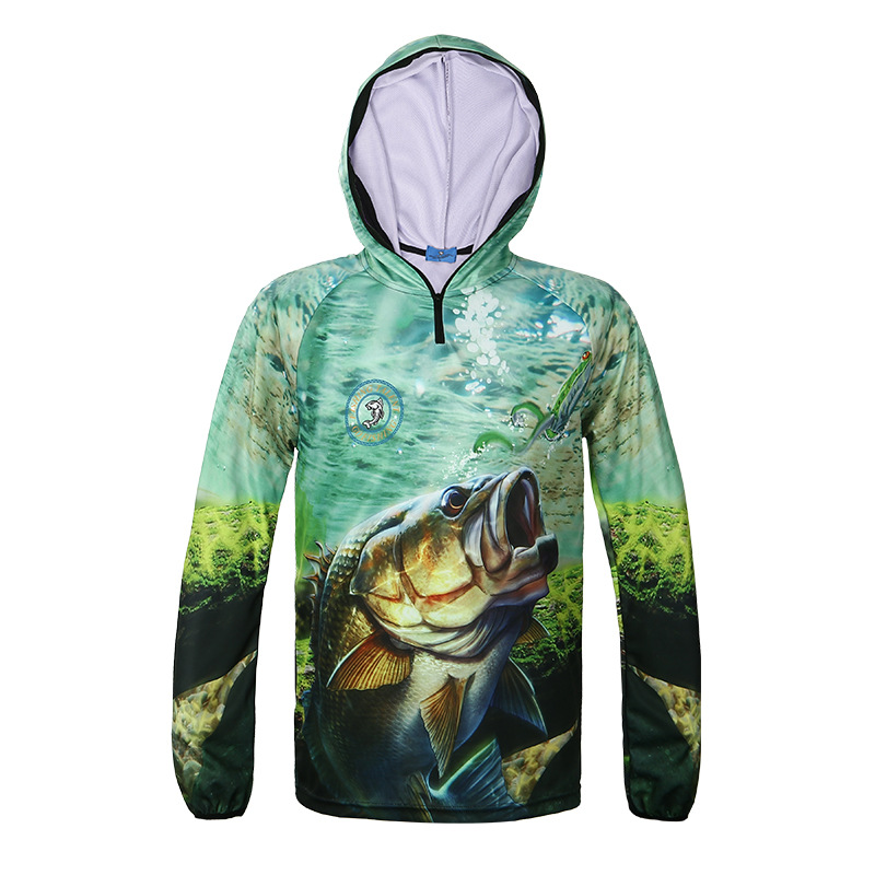 Cheap price Embroidered Sweatshirts - Custom Hoodies Dri Fit Long Sleeve Fishing Shirts Wholesale,Sublimation 3D Print Fishing Jersey – Gift