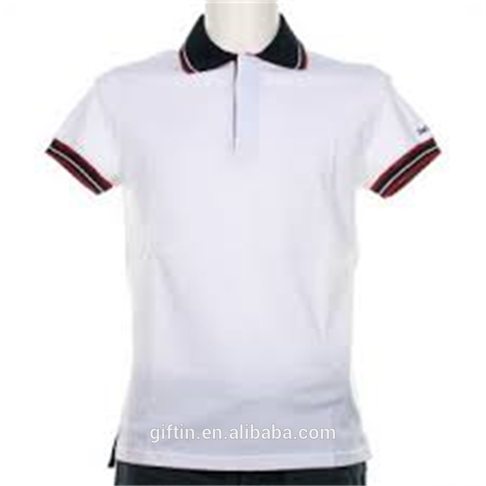 Well-designed Online Shopping - standing fashion double collar design color combination polo t shirt – Gift