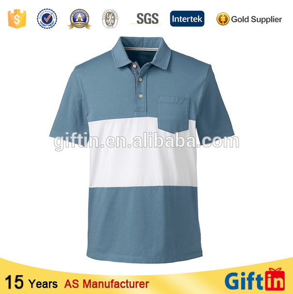 Factory best selling Custom Team Apparel - Custom embroidery fabric color combination block polo shirt design 100% cotton – Gift