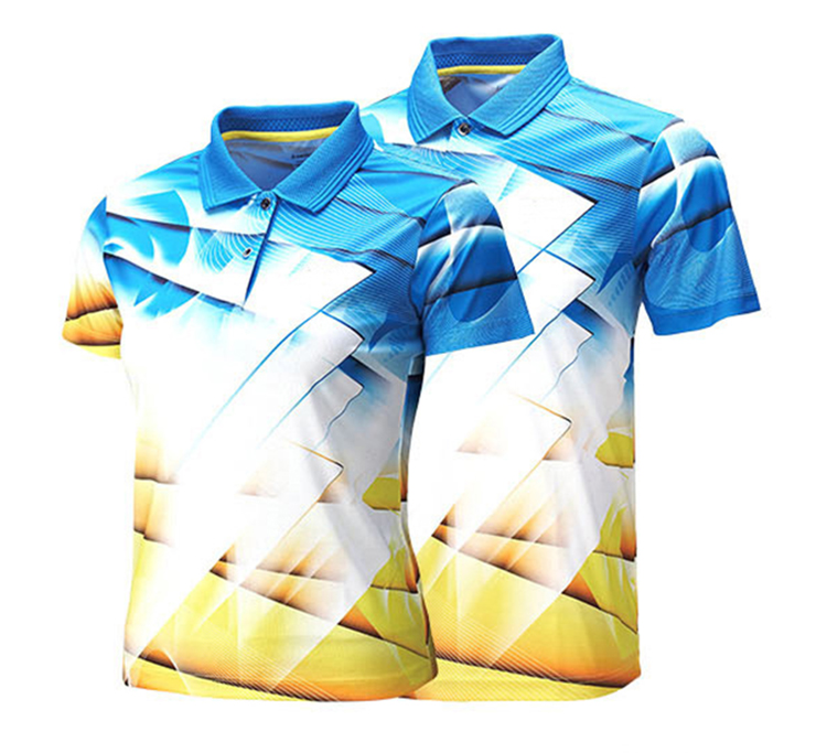 Factory supplied Promotional T Shirt Printing - Design sublimation color combination sport dry fit short sleeve polo shirt – Gift