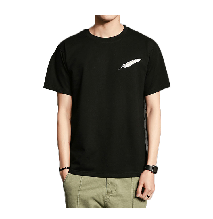 Cheapest Factory Marketing Shirts - mens plain custom embroidery logo cotton round neck short sleeve t shirt – Gift