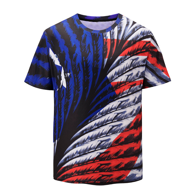 Hot New Products Marathon Shirt - High quality fashion blank polyester custom 3d sublimation printing tshirt – Gift