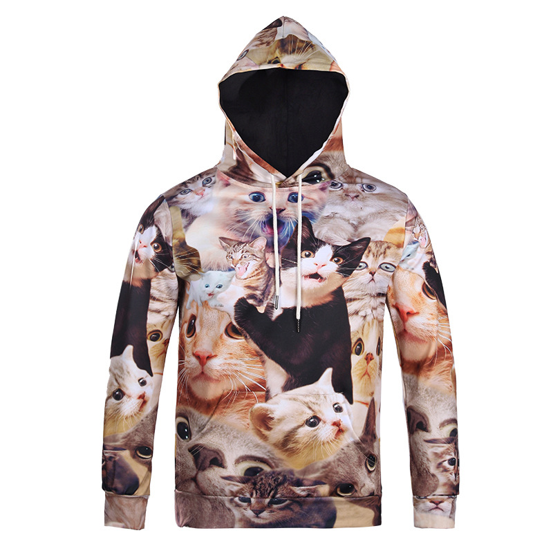 Discount wholesale Fashion Manufacturers - Custom Sublimation 3D Printed Hoodies, Hoody Sweatshirt Hoodies Pull Over – Gift