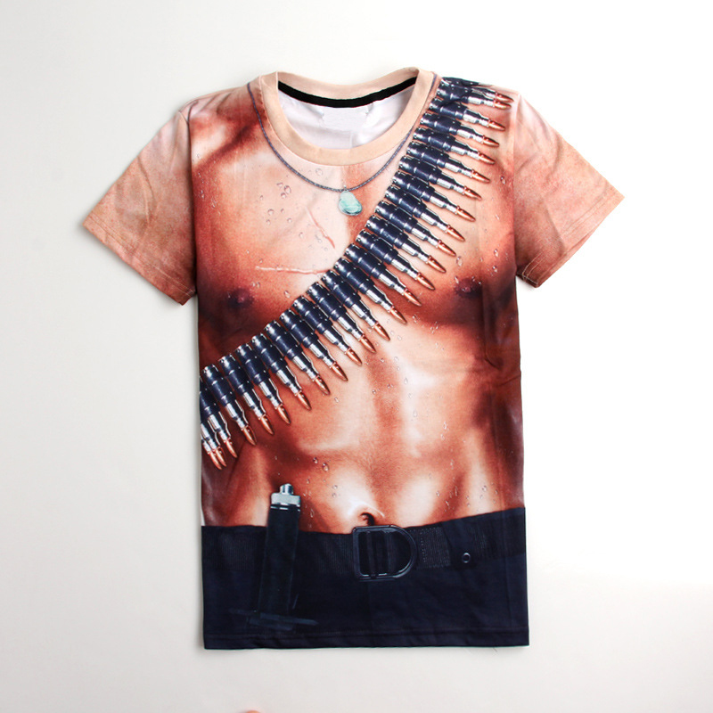 Good Quality Custom T Shirt - muscle fit t-shirt wholesale 100% cotton soft and hulk men 3d t shirt – Gift