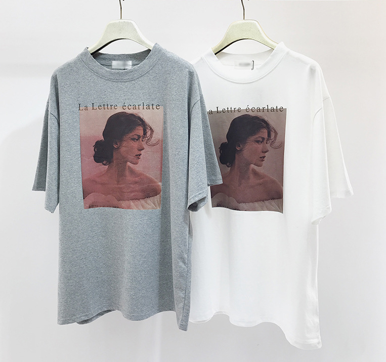 100% Original Factory Promotional Tee Shirts - OEM Custom graphic printing short sleeve cotton women t shirt – Gift