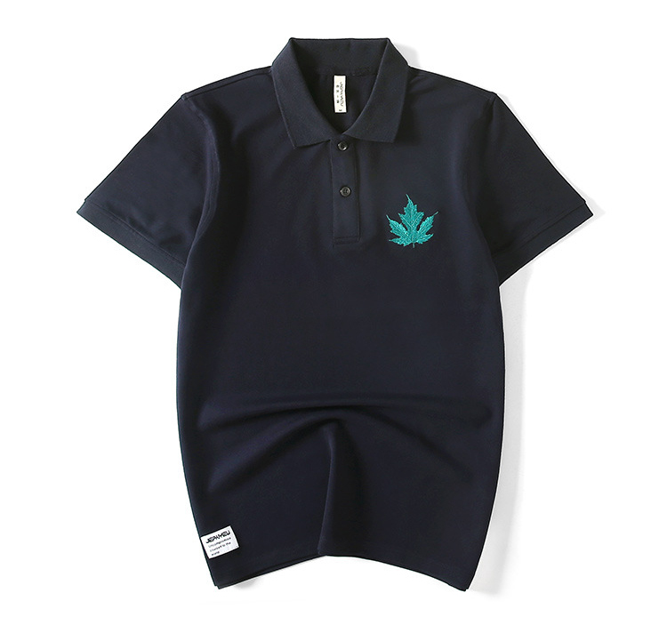 Cheapest Factory Custom Polos - Summer Looseness 100% cotton short sleeve custom embroidered polo shirt – Gift