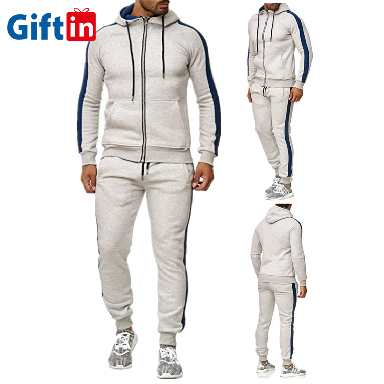 OEM China Disney Family Shirts - New Style Zip Jacket Custom Sweatsuit Slim Fit Track Suits Tracksuit For Men /Mens Polyester Sportswear Track Suit – Gift
