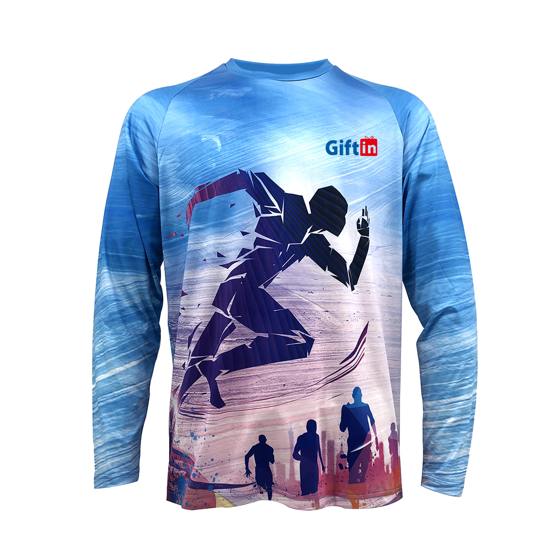 OEM/ODM Manufacturer Company T Shirt Design - Sublimation Customized Printing LOGO Mens Marathon Long Sleeve T Shirt – Gift
