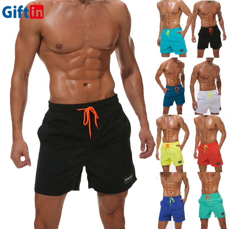 factory customized T Shirt Promotional Products - Wholesale Summer Dry Fit Microfiber Fabric Polyester Swimming Trunks Men Board Shorts Surfing Swimwear & Beachwear Boardshorts – Gift