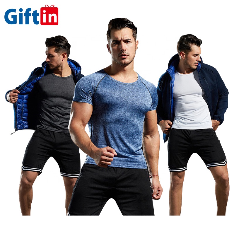 Factory made hot-sale Hoodie Supplier - Wholesale Cationic High Quality breathable Plain Blank Men Fitness Shirt Dri Fit T-shirts Slim Fit Gym T Shirt – Gift