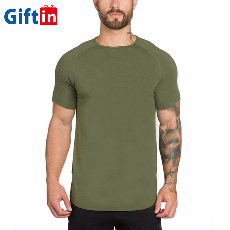 100% Original Factory All Over Print Sweatshirt - Drop shipping gym dri fit t shirt for men sport hem curve round neck long line street wear t-shirt – Gift