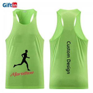 Camiseta de corrida para maratona de secagem rápida masculina para eventos esportivos