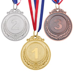 Medallas de maratón personalizadas con doble logotipo 3D