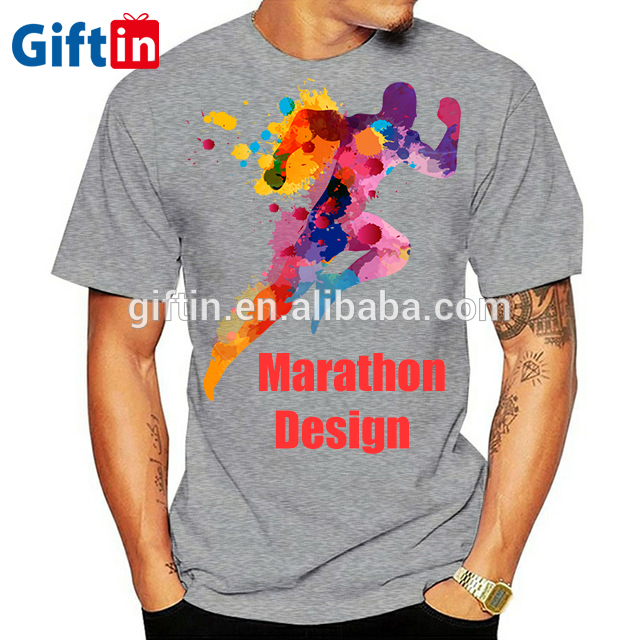 Factory wholesale T Shirt Marathon - Custom Quick Dry Sublimated Dry Fit Blank Polyester Breathable Marathon Running T-shirts  – Gift
