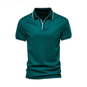 Polo da golf uniforme da uomo con stampa ricamata con logo personalizzato all'ingrosso, 100% cotone poliestere