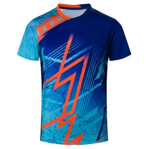 Großhandels-weißes Polyester-kundenspezifisches Muster-Logo-Sublimations-3D-Marathon-T-Shirt
