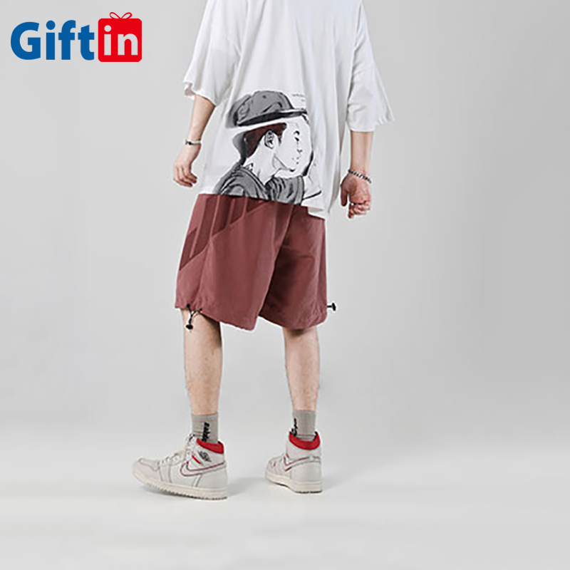 Reasonable price Sublimated Singlets - Multi Pockets Summer Pants High Quality Drawstring Custom Logo Board Shorts Drawstring Baggy Loose Knee Length Sweat Pant  – Gift