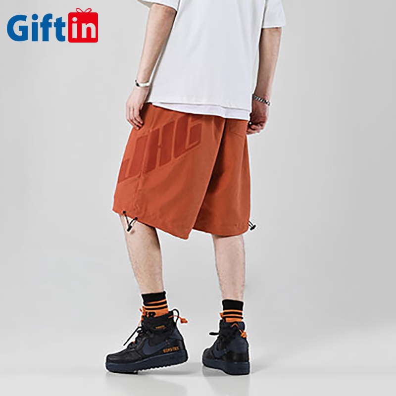 One of Hottest for Online Shopping Sites - 2020 Fashion Street Hip Hop Men Summer Shorts Breathable High Quality Loose Solid Cargo Sweat Shorts Letter Printing Custom  – Gift