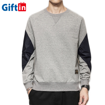 Big Discount Souvenir Hoodie - Wholesale Custom Fashion Blank Plain Oversized Sweater Vintage Pocket Black & White Slim Fit Long Sleeve T Shirt Men – Gift