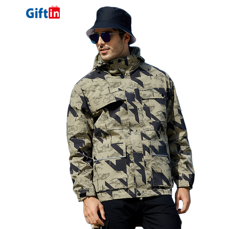 Leading Manufacturer for Souvenir T Shirts - 2020 Men Streetwear Fashion Wind Breaker Jackets Stylish Camo Camouflage Cotton Thermal Fleeced Three-In-One Winter Jacket Coats – Gift