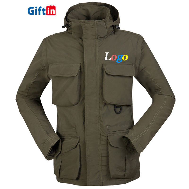 Factory directly supply Sublimation Hoodies Wholesale - Men Customized Logo Winter Vintage Cargo Print Army Tactical Jacket Waterproof Long Print Military Hiking Fishing Hunting Jackets – Gift