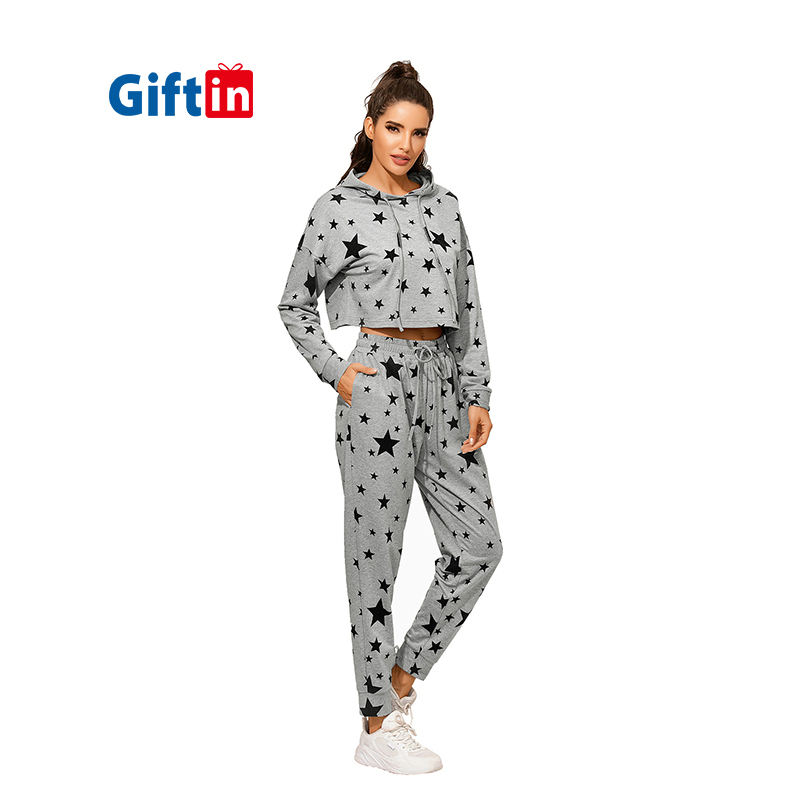 Fast delivery Blank Hoodies - Knit Jumpsuits Bodycon Casual Sexy Outfit 2020 Track Suits Women Two Piece Lounge Set – Gift
