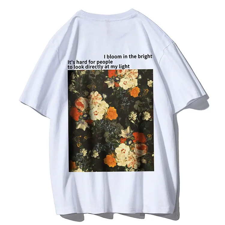 Professional Design Cheap Disney Shirts - Floral Off Set Printed  Couple Clothes Graphic T Shirt Plus Size Men’s T-Shirts – Gift