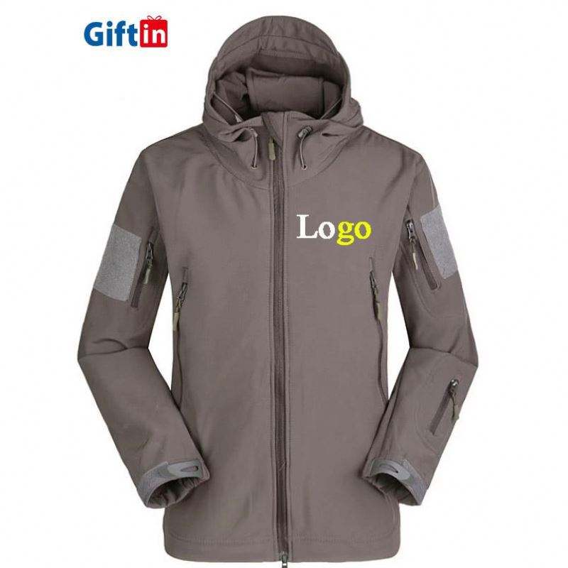 Special Price for Personalised Polo Shirts Uk - Man Clothes Jackets Custom Logo Western Outdoor Winter Waterproof Zipper Canvas Military Tactical Softshell Jacket – Gift