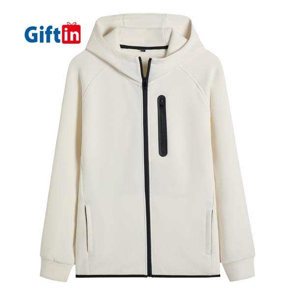 Quality Inspection for Custom Hoodie Sleeve Design - Hooded Sweatshirt Zipper-Up Unisex Men Women Coat Double Pockets Autumn Thick Spring Warm Fashion Casual – Gift