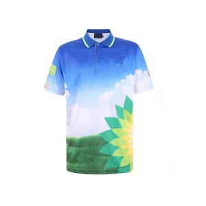 Tilpas Polo Shirt Sublimation Sport Running Polo shirts af høj kvalitet