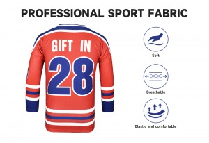 Conjunto de uniforme de hockey americano para jóvenes, Jersey de hockey sobre hielo americano totalmente personalizado, uniformes para hombres calientes